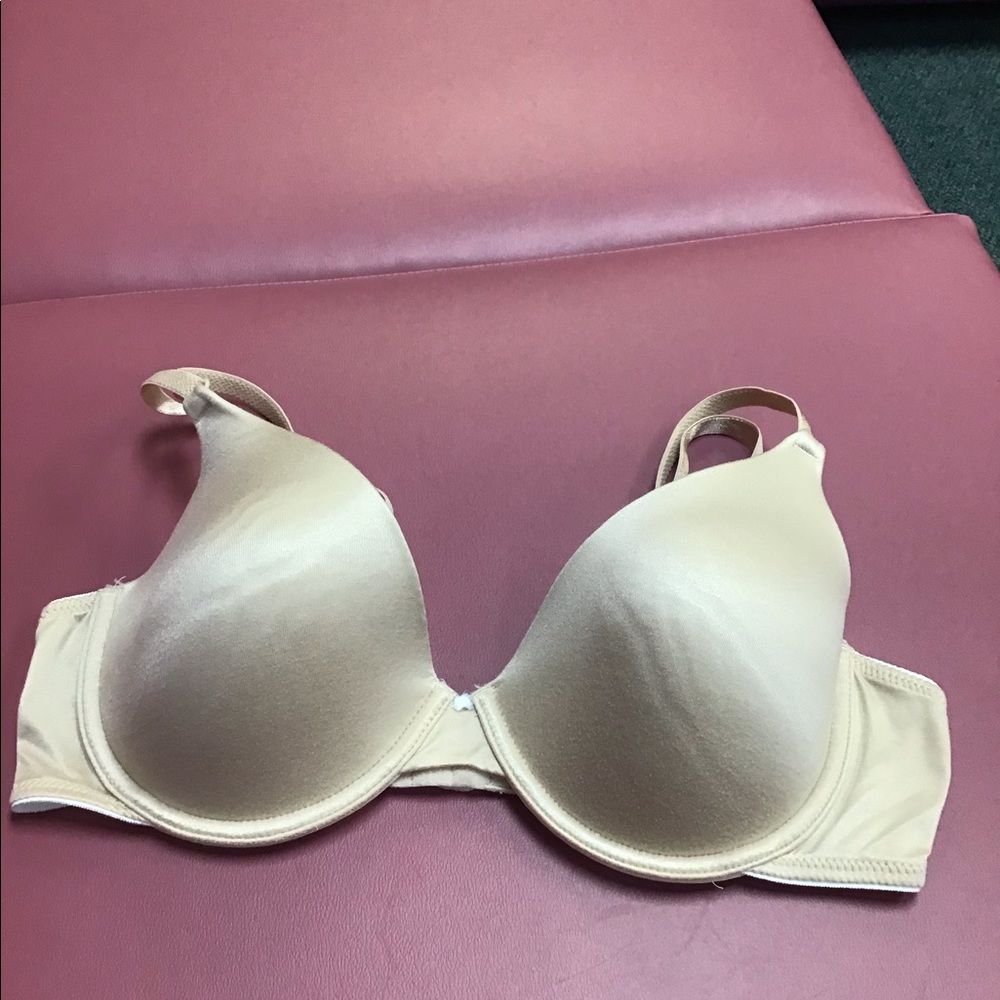 Maidenform beige brassiere underwires 36C light padding great neutral co…